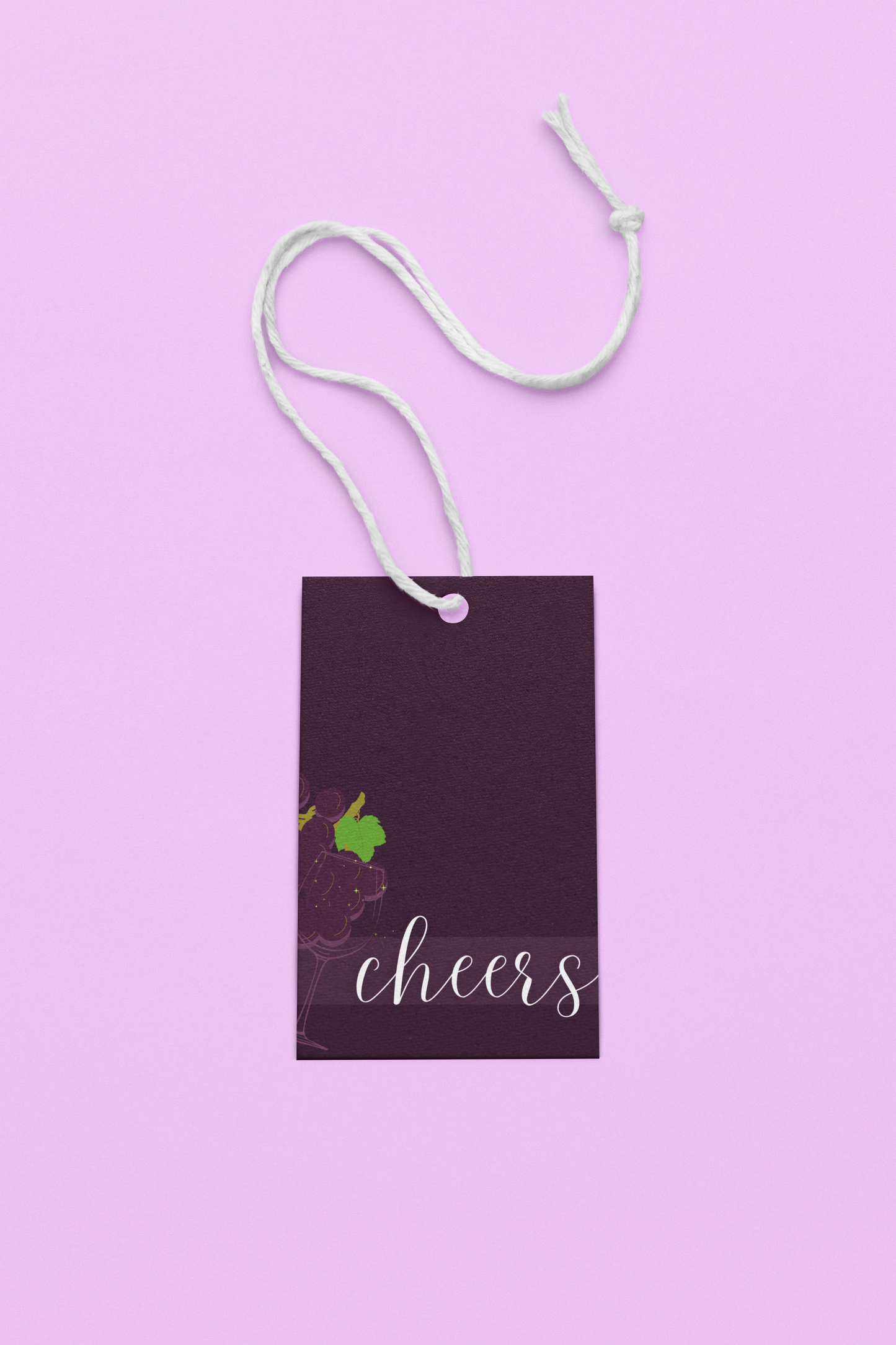 "Cheers" Spirit Gift Tags - Wine, Set of 5