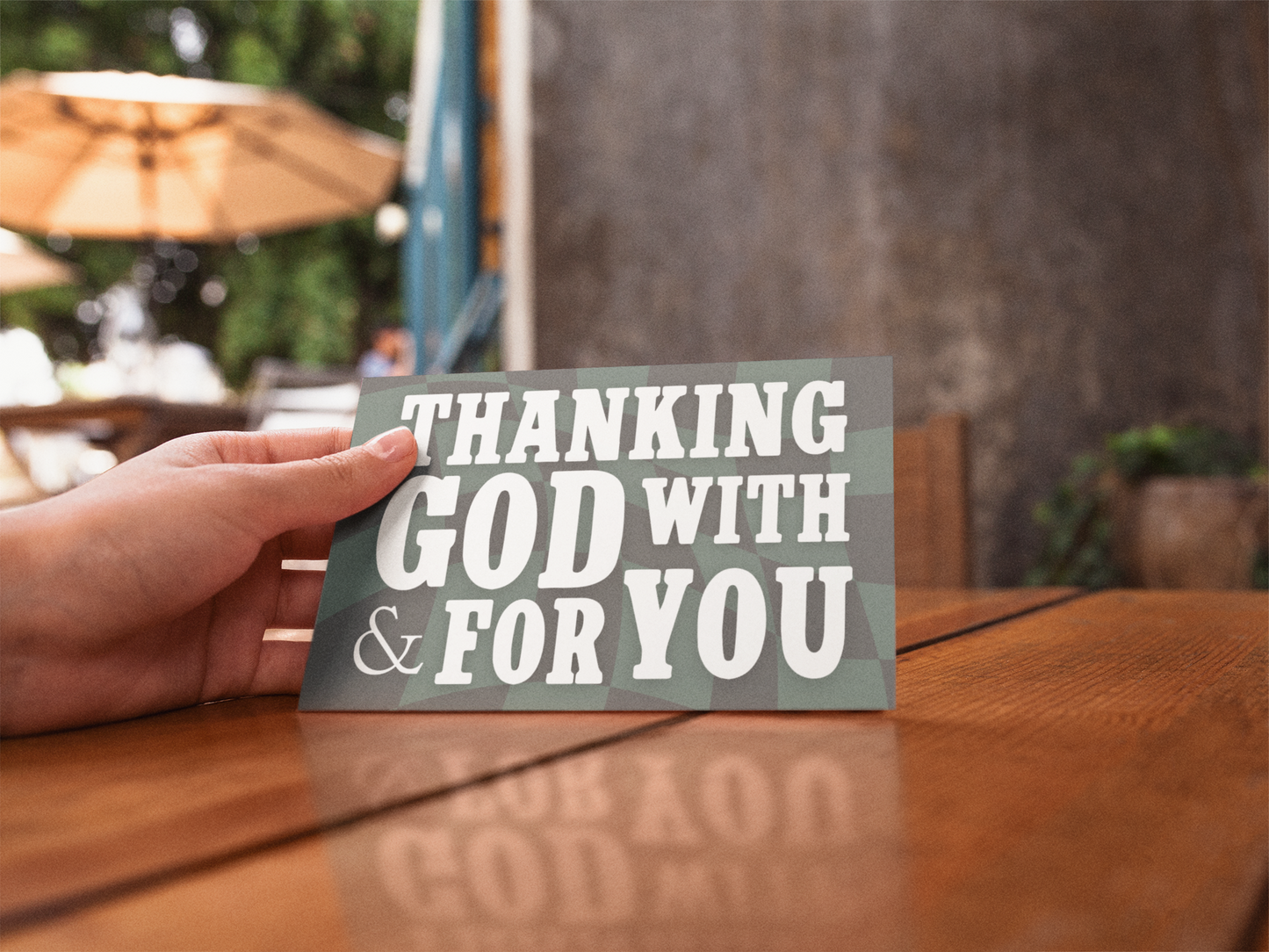 Thanking God With and For You Notecard (set of 5)