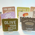 CharCUTErie Cards- Set of 10 with stands