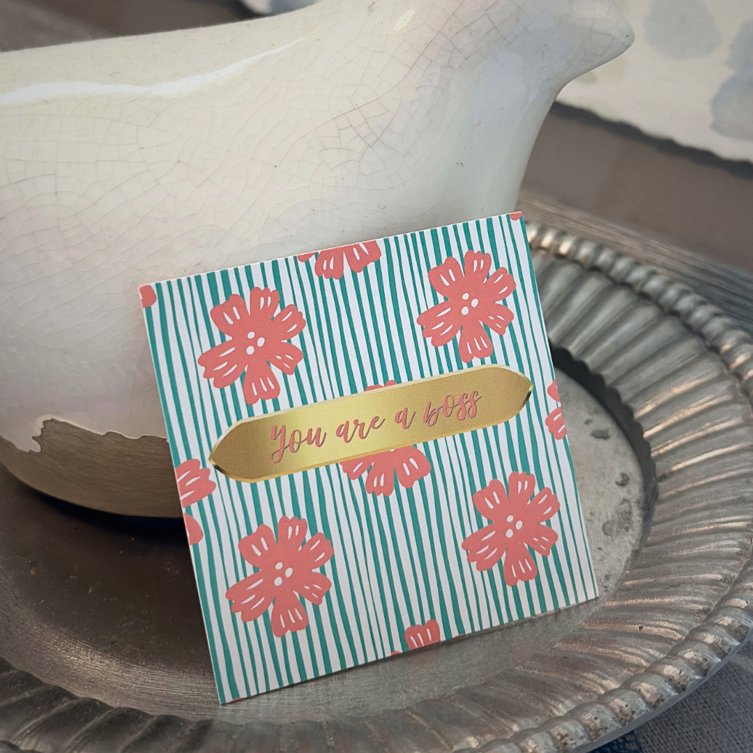 You Are A Boss Square Gift Card (2.5"x2.5")
