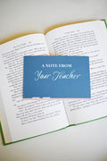 A Note From Your Teacher (Set of 25 Notecards and envelopes)