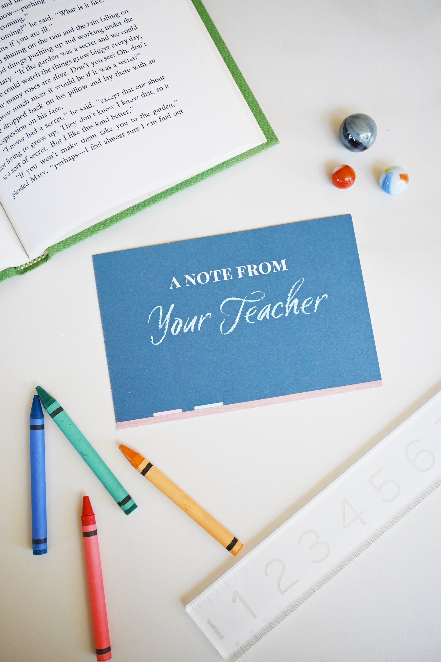 A Note From Your Teacher (Set of 25 Notecards and envelopes)