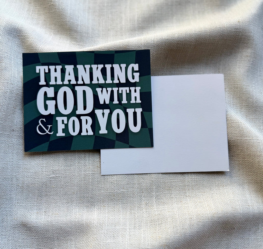 Thanking God With and For You Notecard