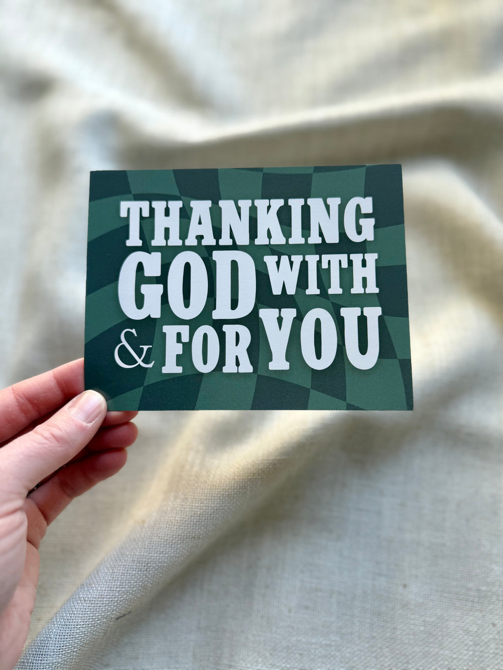 Thanking God With and For You Notecard