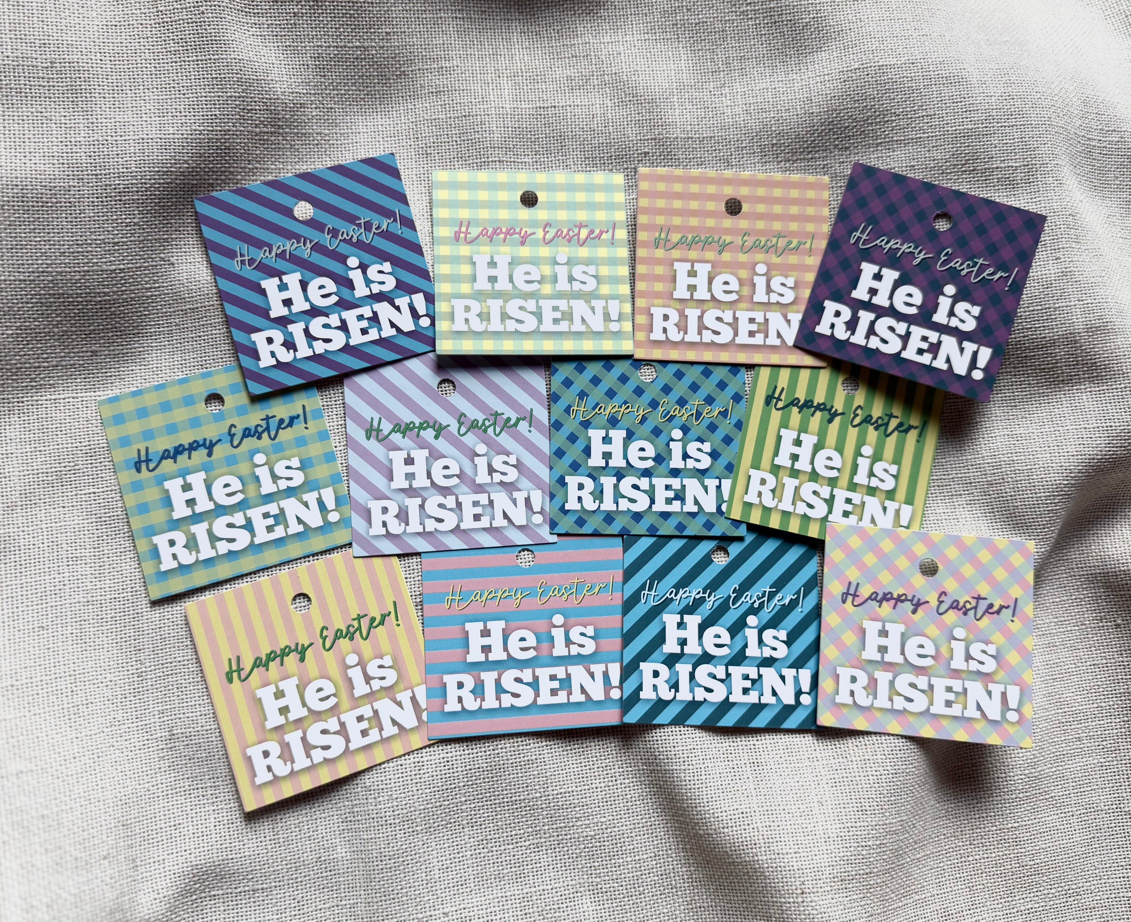 Easter Gift Tags- He Is Risen (set of 12)