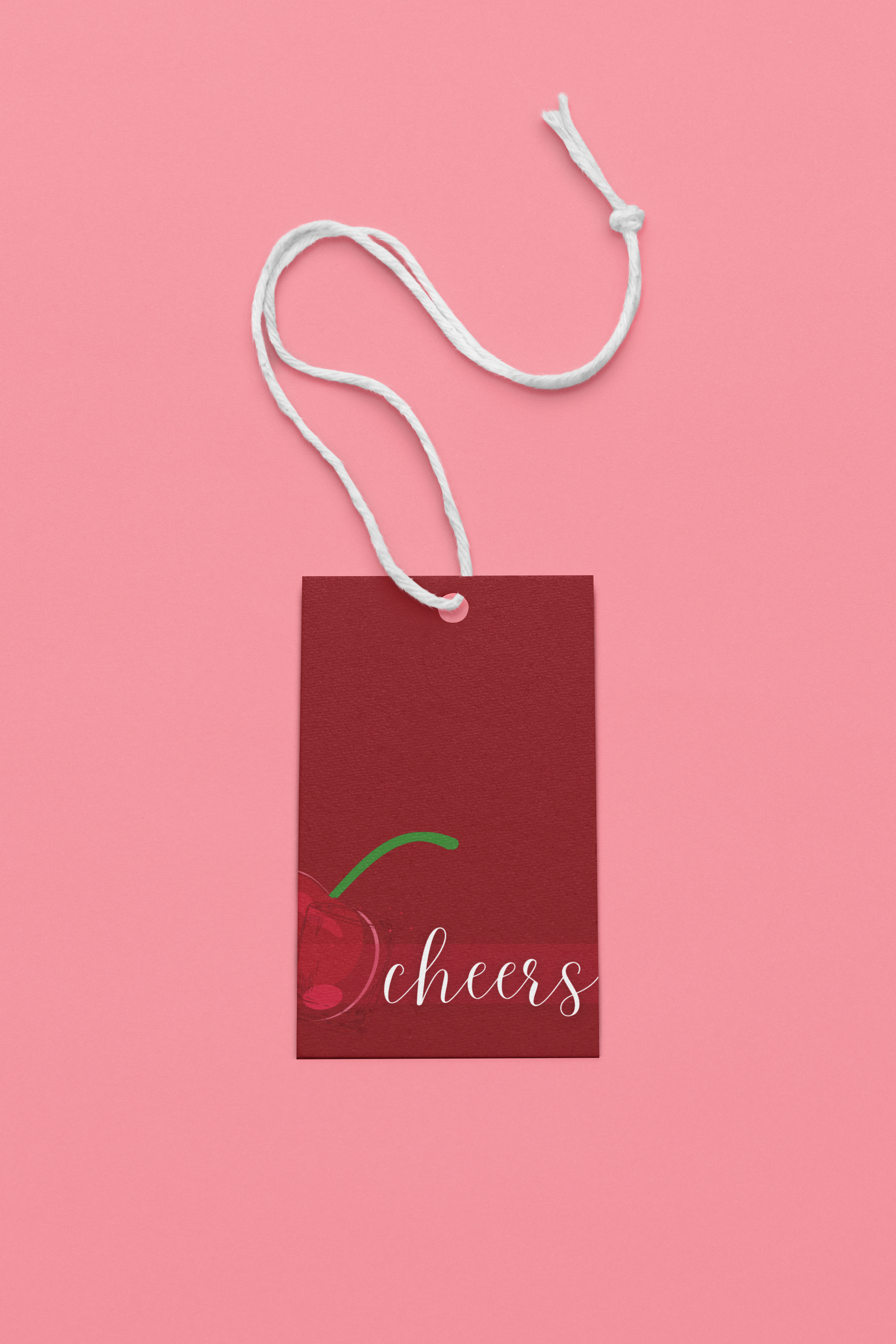 Cheers Spirit Gift Tags - Assorted Set of 5