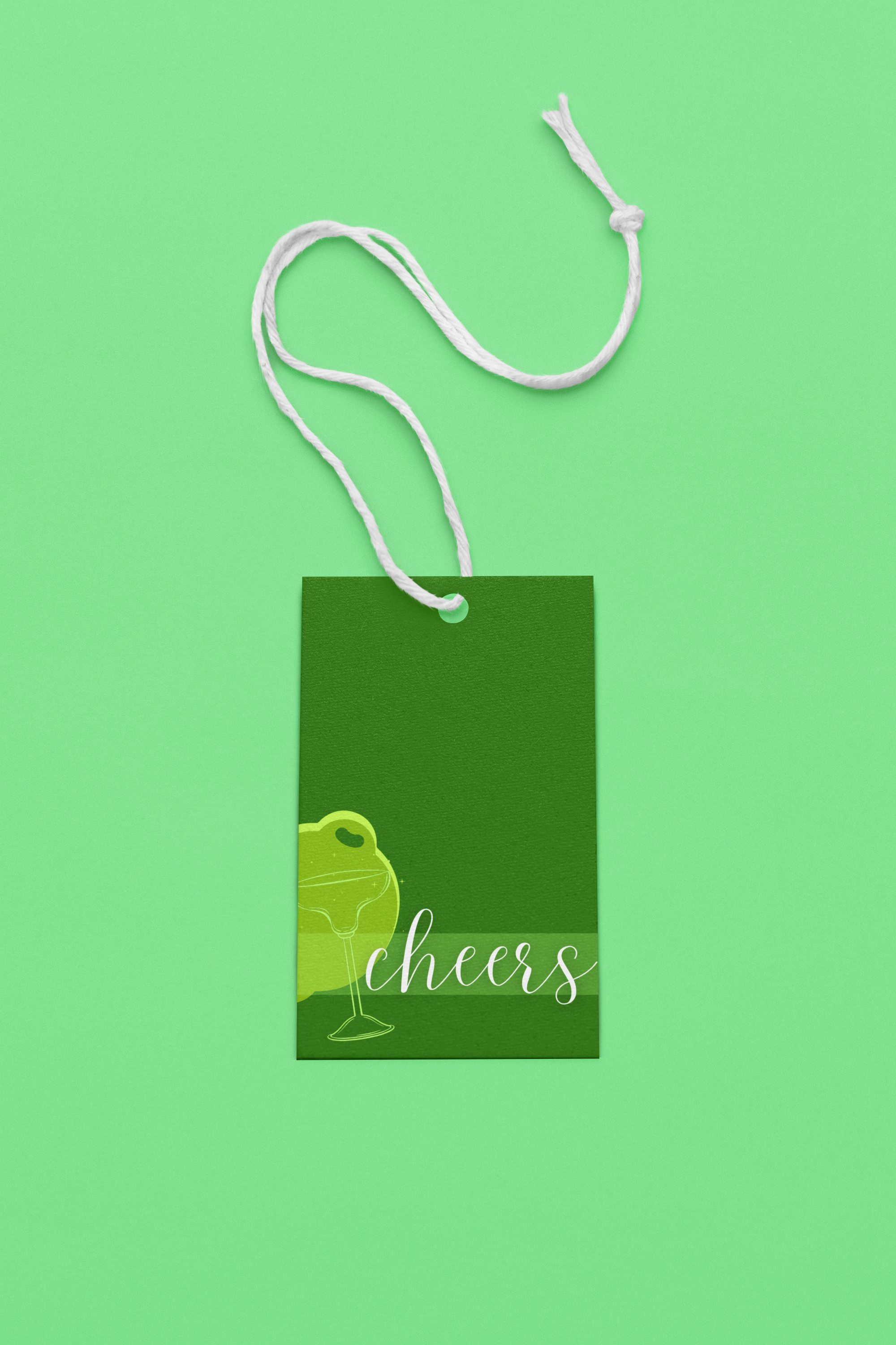 Cheers Spirit Gift Tags - Assorted Set of 5