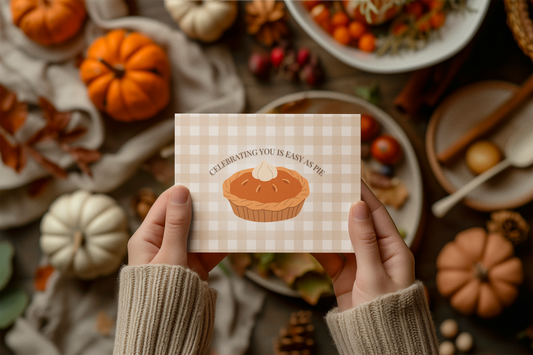 Celebrating You Is Easy As Pie Notecard with Envelope