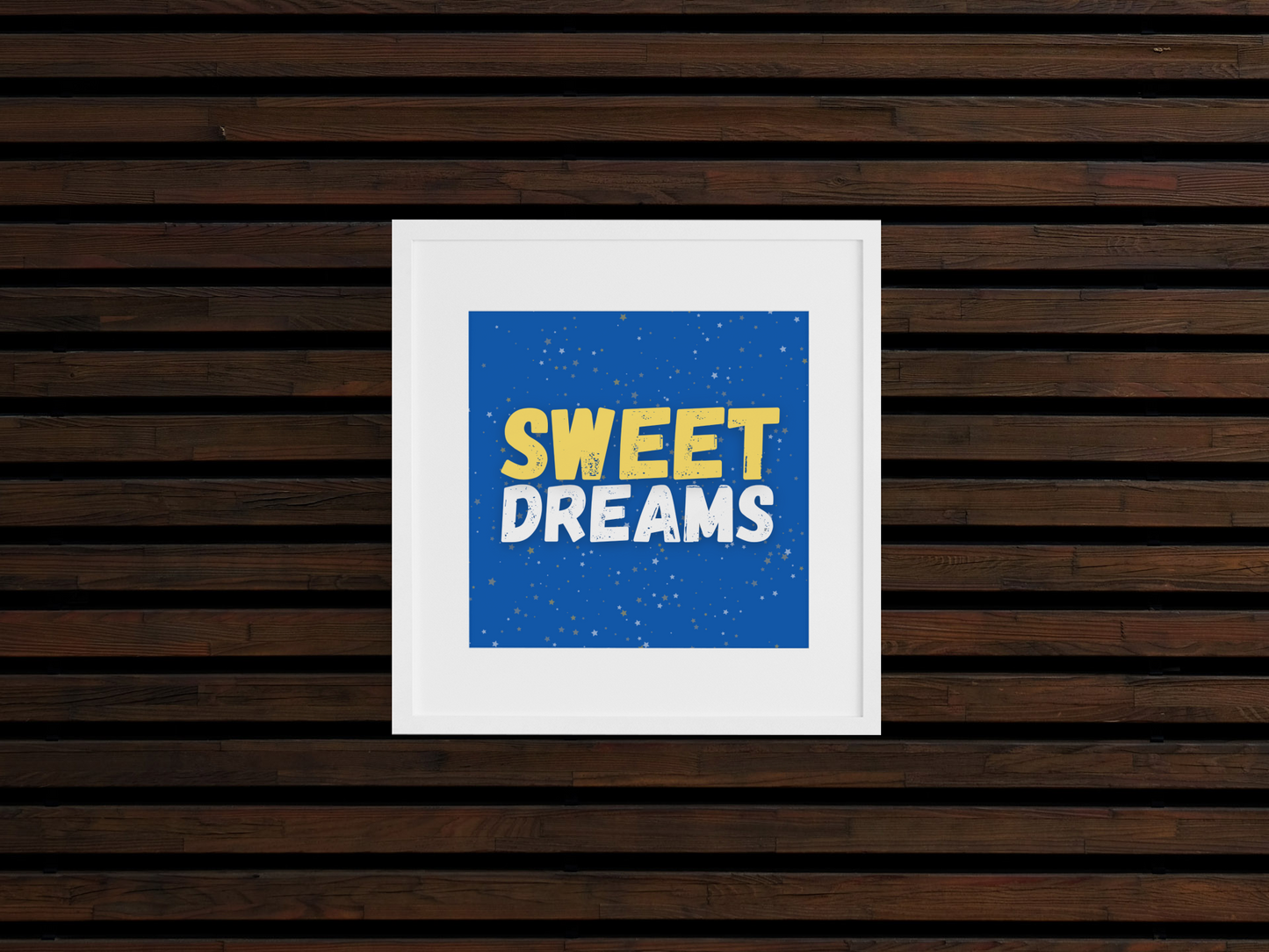 Sweet Dreams 5.5"d x 5.5" Square Print Wall Art