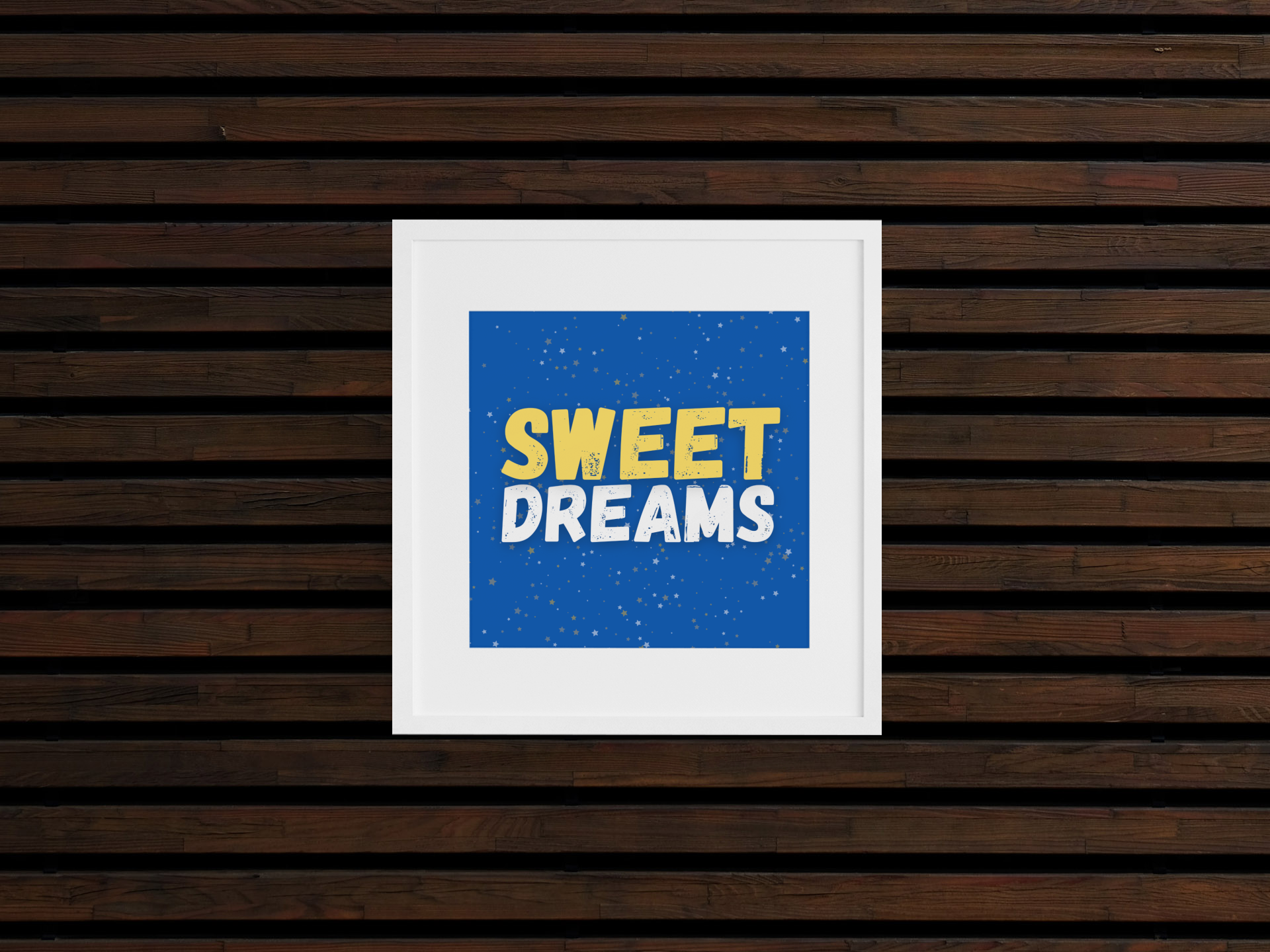Sweet Dreams 5.5"d x 5.5" Square Print Wall Art