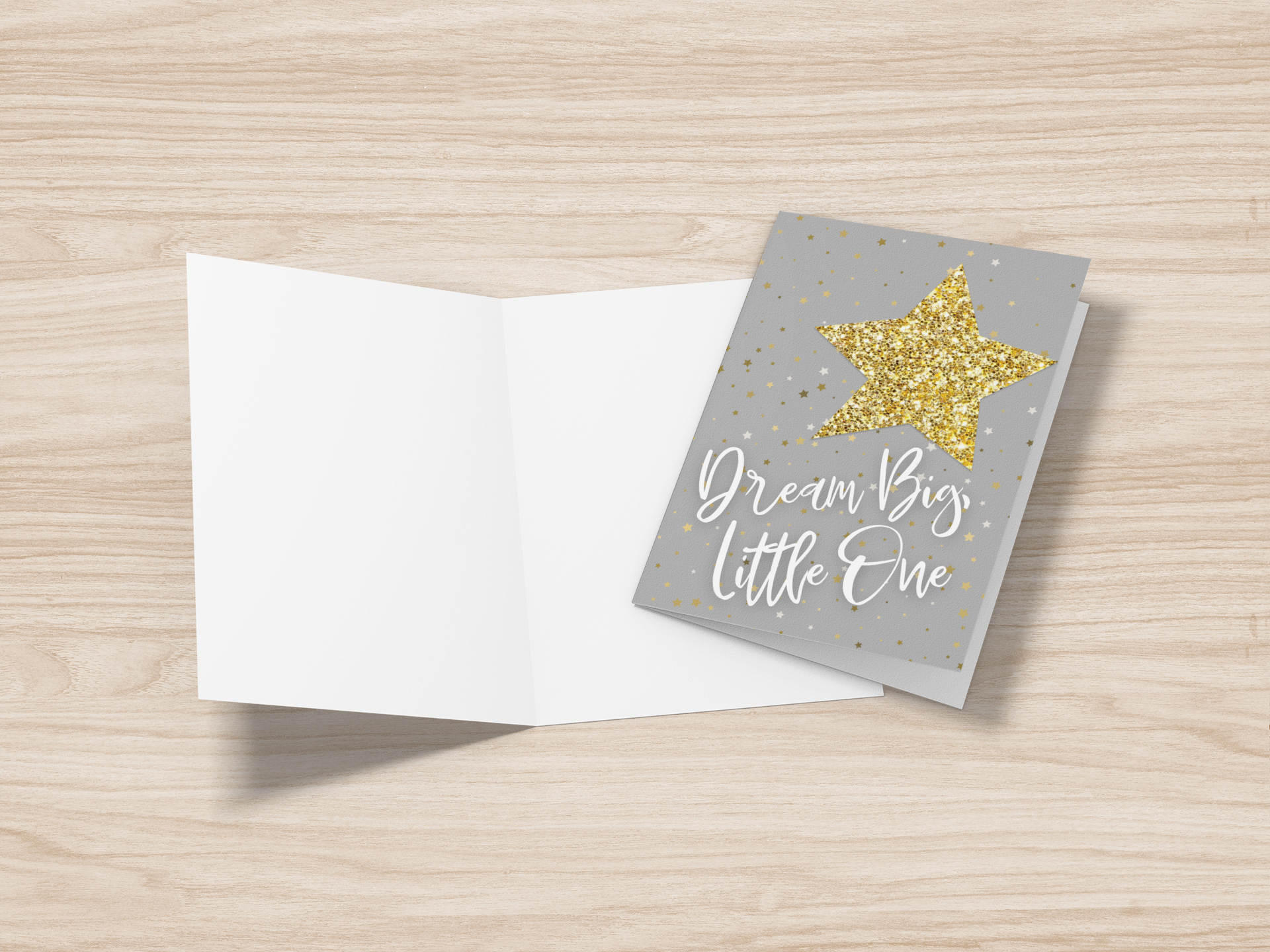 Dream Big Little One Folded Card (Blank)