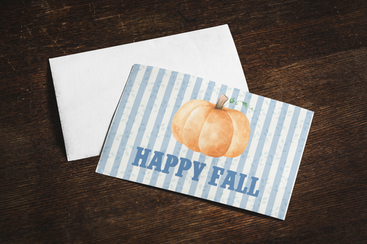 Hello Fall Individual Notecard  - Set of 5 with envelopes