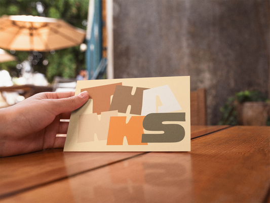THANKS Notecard with Envelope
